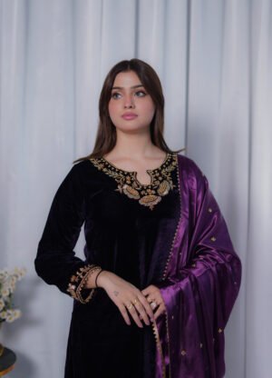 Royal Purple Velvet Suit